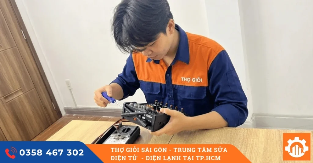 Quy trình dịch vụ sửa chữa bàn Mixer tại Thợ Giỏi Sài Gòn