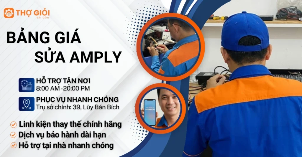 Bảng giá sửa amply