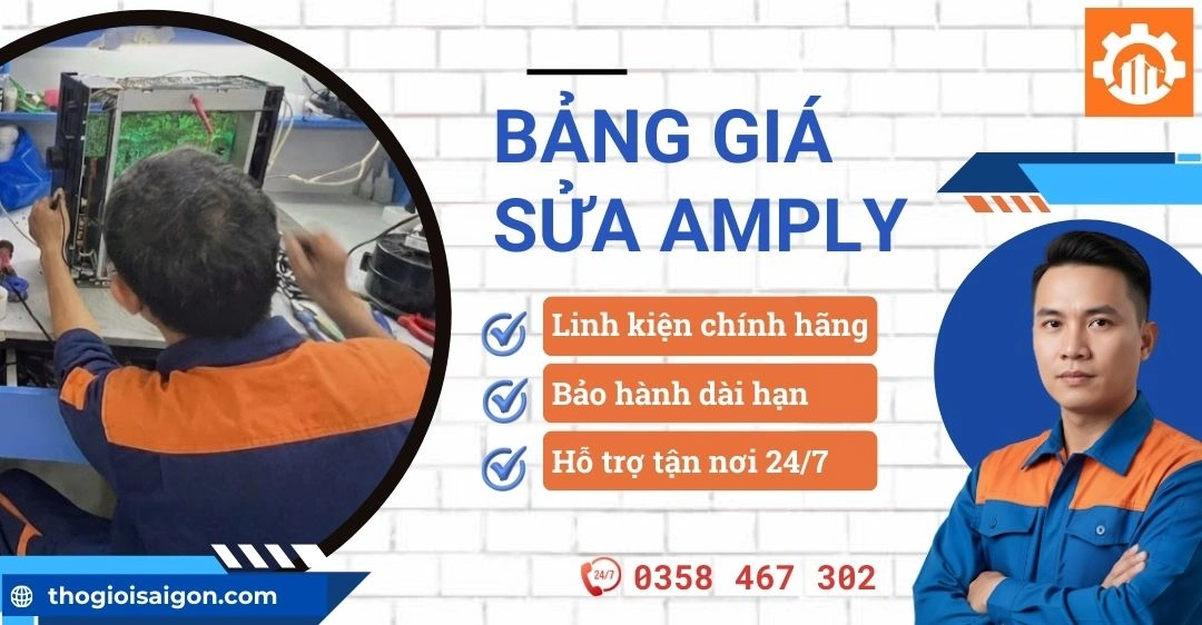 Cập nhật bảng giá sửa amply tại nhà TPHCM chi tiết 2026 Bảng giá sửa amply