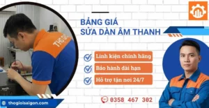 Bảng giá sửa dàn âm thanh