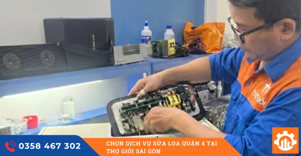 Chọn dịch vụ sửa loa quận 4 tại Thợ Giỏi Sài Gòn