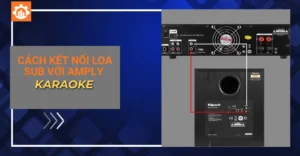 cách kết nối loa sub với amply karaoke_