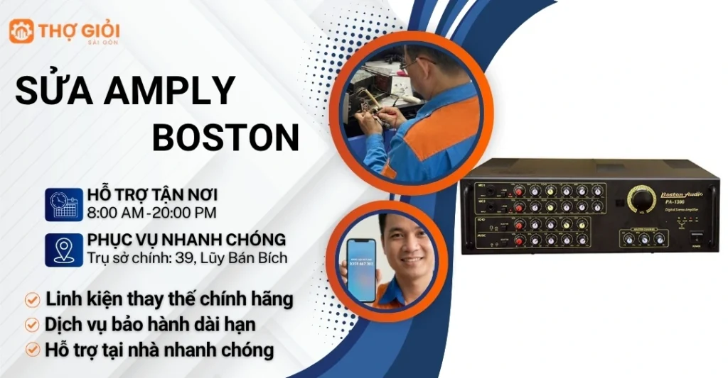 Sửa amply Boston