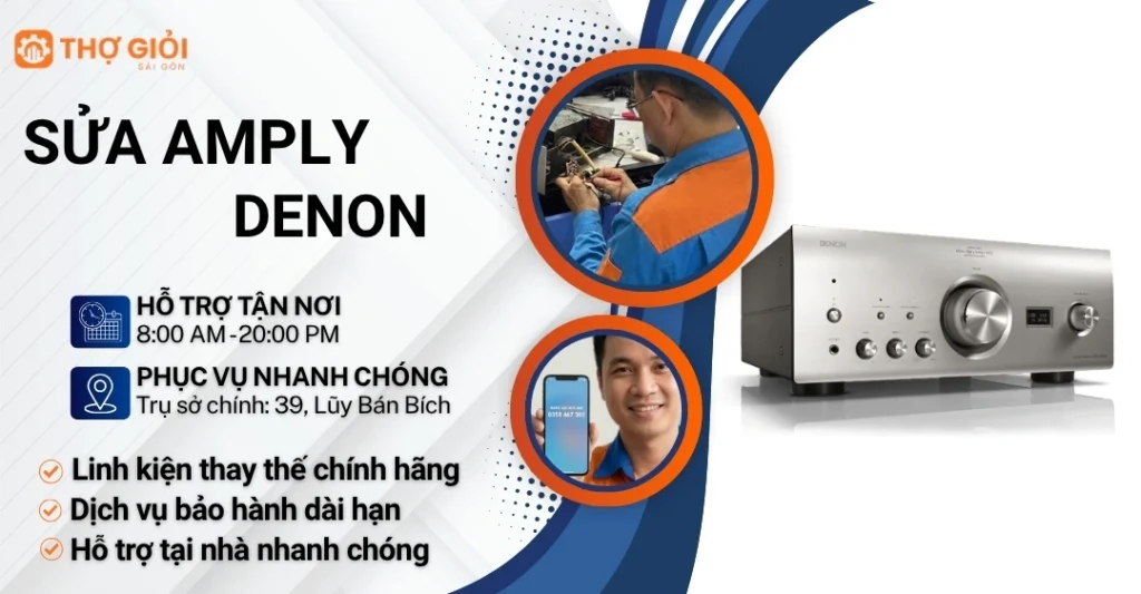 Sửa amply Denon