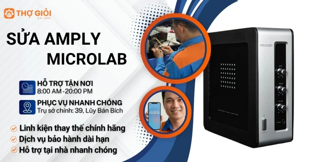 Sửa amply Microlab tại nhà – Xử lý triệt để, giá rẻ 24/7 Sửa amply Microlab