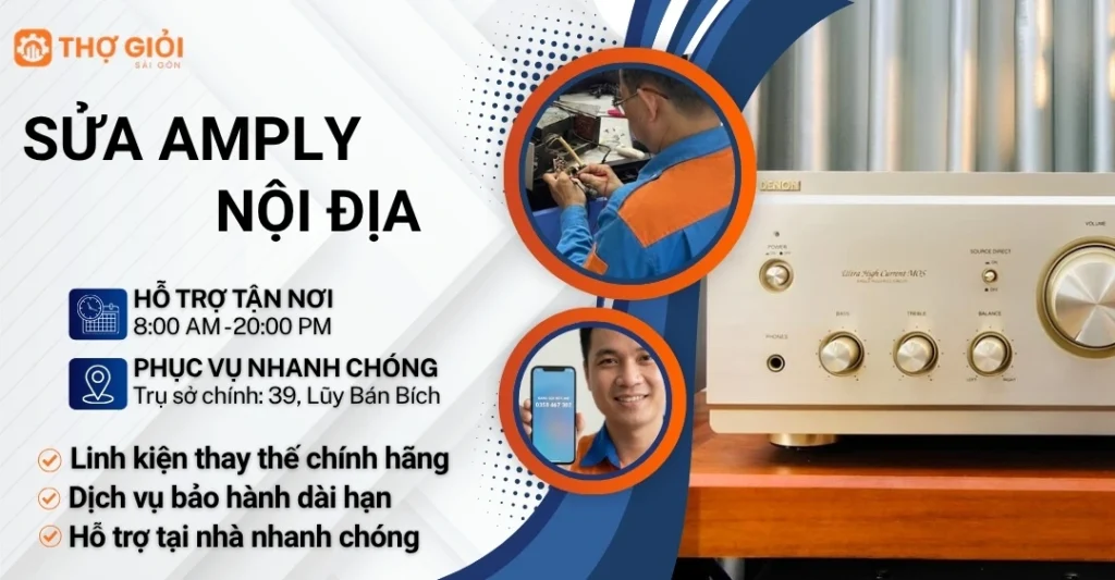 Sửa amply nội địa