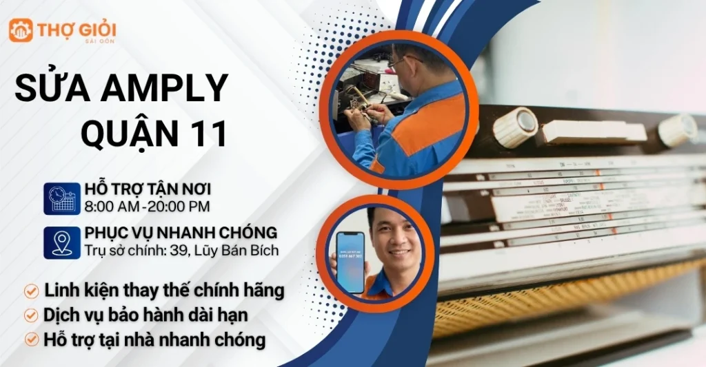 Sửa amply quận 11