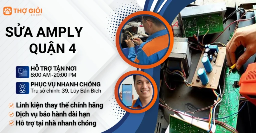 Sửa amply quận 4