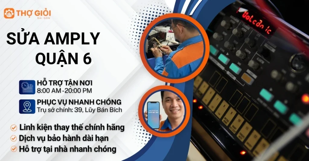 Sửa amply quận 6