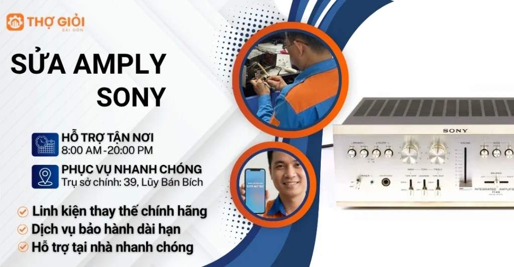 Sửa amply Sony