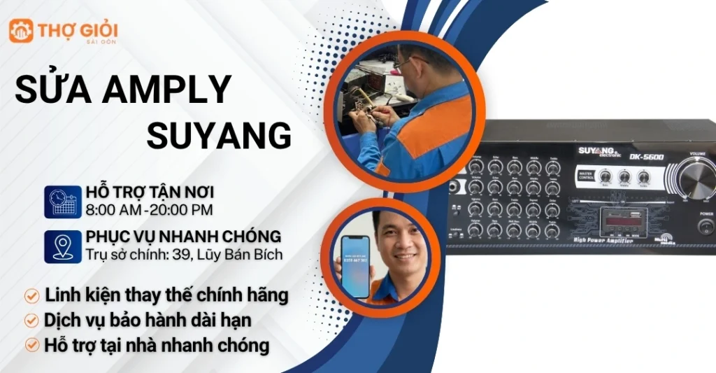 Sửa amply Suyang
