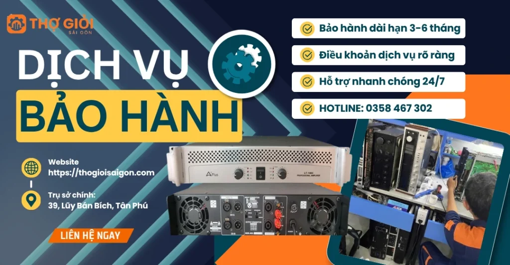 Chính sách bảo hành của Thợ Giỏi sau khi sửa cục đẩy công suất Jarguar