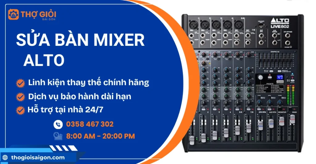 Sửa bàn mixer Alto