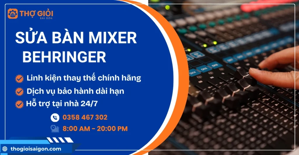 Sửa bàn mixer Behringer