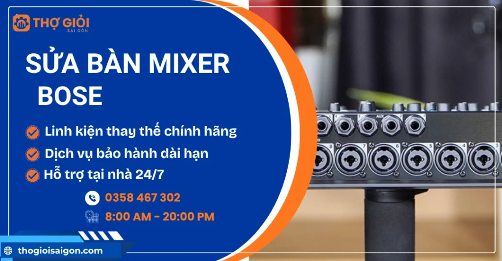 Sửa bàn mixer Bose