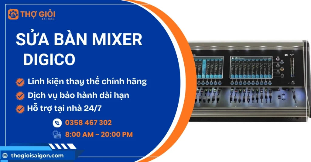 Sửa bàn mixer Digico
