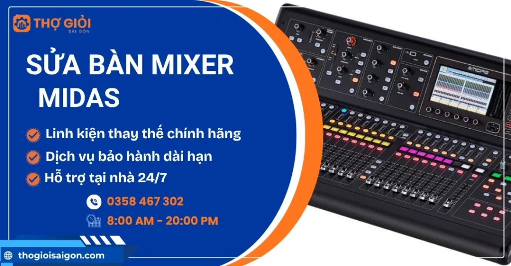 Sửa bàn mixer Midas