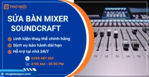 Sửa bàn mixer Soundcraft