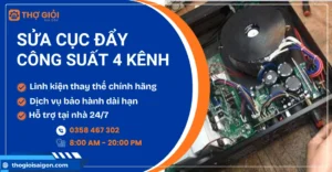 Sửa cục đẩy công suất 4 kênh