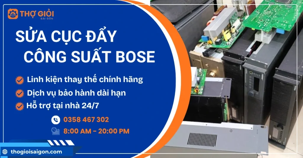 Sửa cục đẩy công suất Bose - Nơi sửa uy tín, hỗ trợ tận nơi Sửa cục đẩy công suất Bose