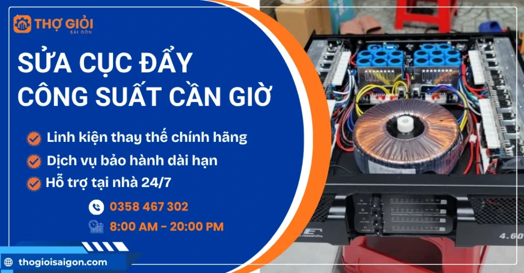 Sửa cục đẩy công suất tại Cần Giờ