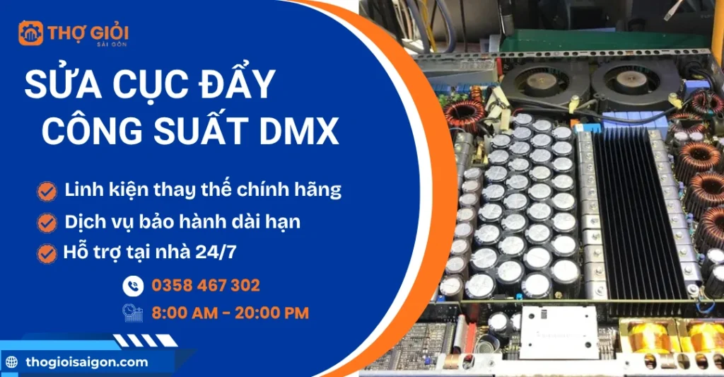 Sửa cục đẩy công suất DMX