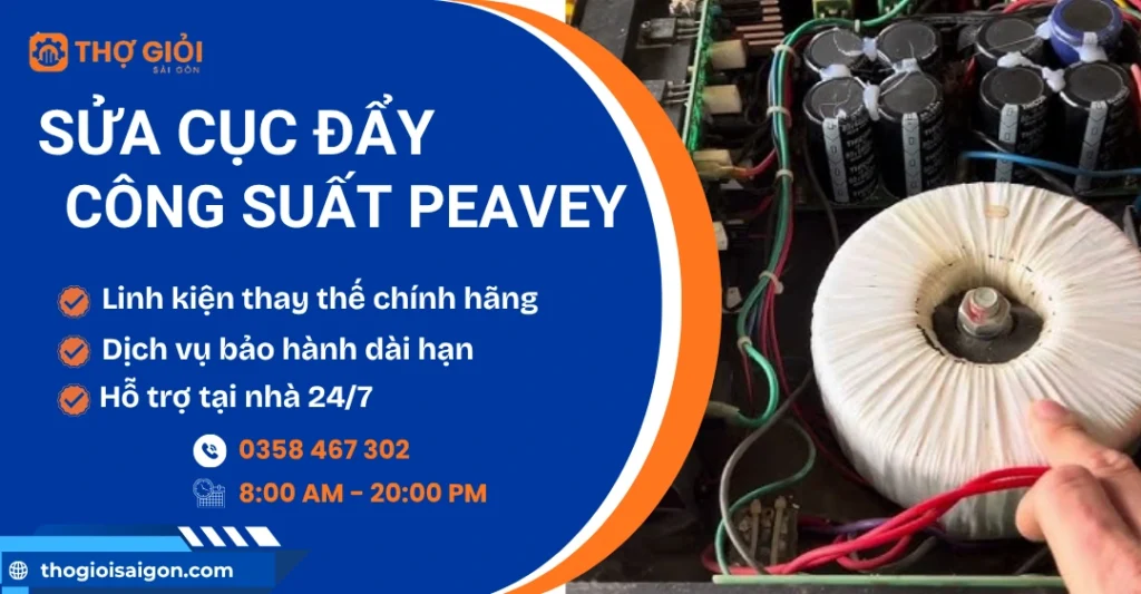 Sửa cục đẩy công suất Peavey