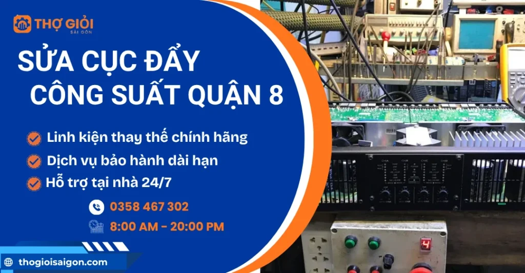 Sửa cục đẩy công suất quận 8