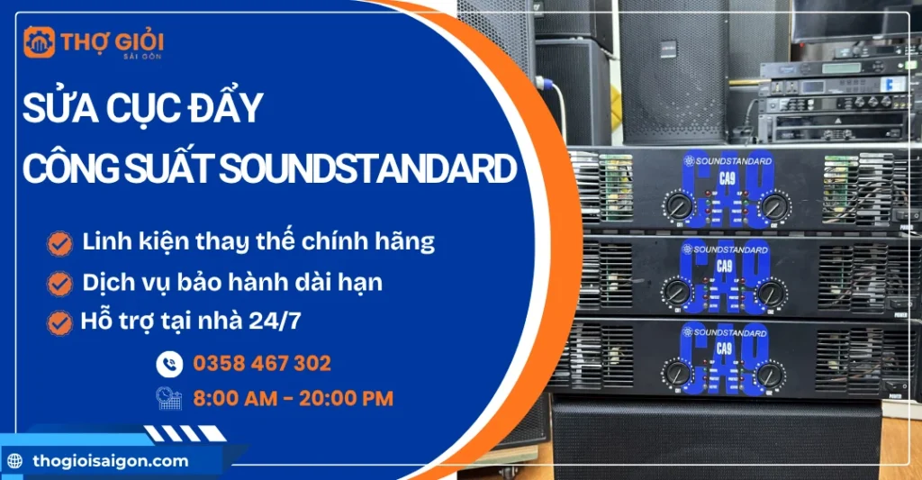 Sửa cục đẩy công suất Soundstandard