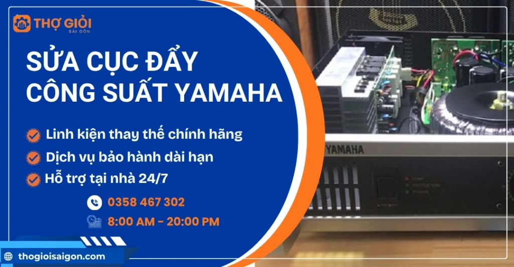 Sửa cục đẩy công suất Yamaha