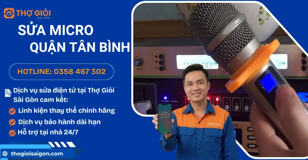 Sửa micro quận Tân Bình