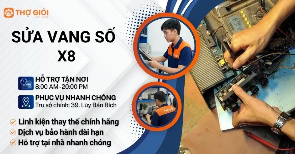 Sửa vang số X8