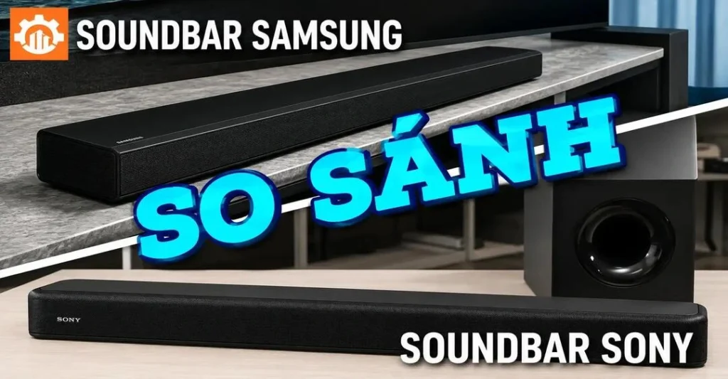 3. Bảng so sánh nhanh các đặc điểm nổi bật giữa loa soundbar Sony và Samsung