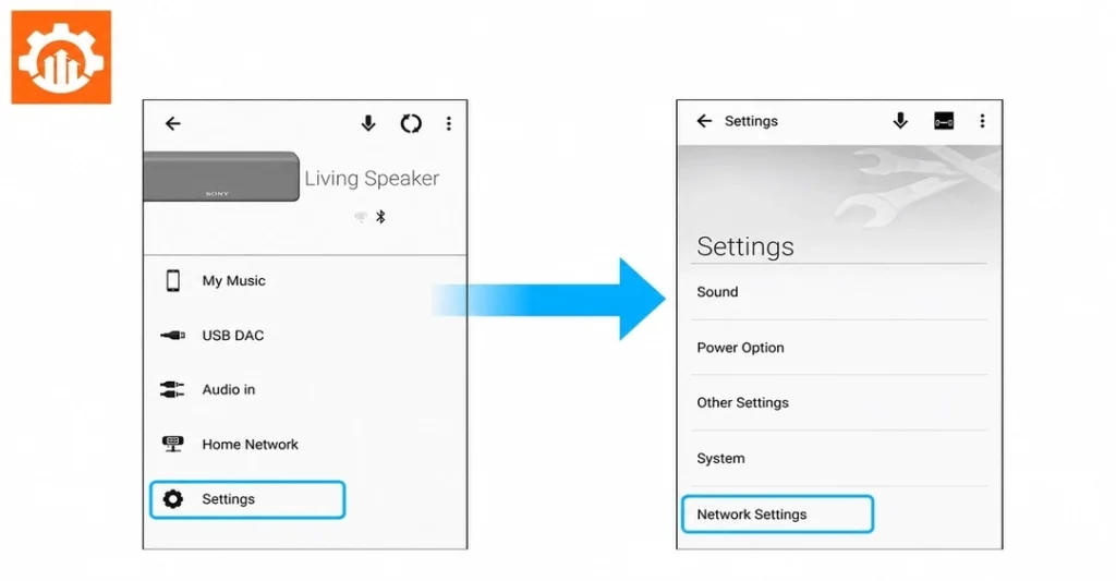 Cách cài đặt Wi-Fi và quản lý loa qua ứng dụng Sony Music Center (SongPal)