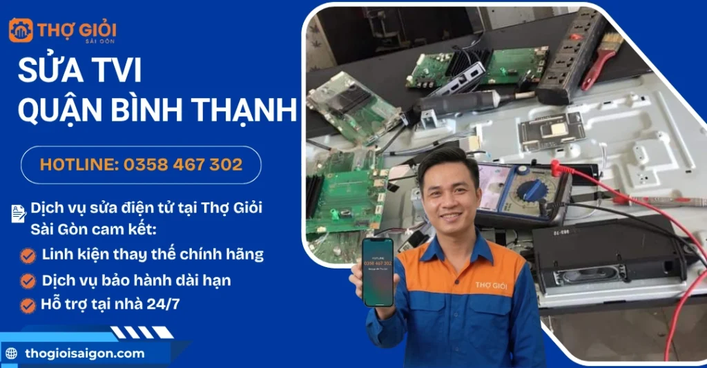 Sửa tivi quận Bình Thạnh