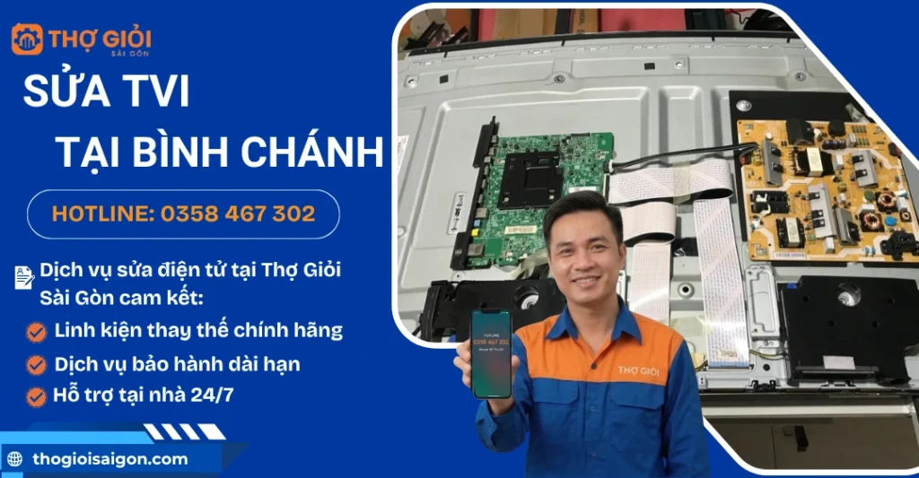 Sửa tivi tại Bình Chánh tại nhà - Thợ giỏi, giá rẻ, uy tín Sửa tivi tại Bình Chánh