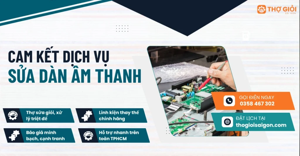 Khách hàng tin tưởng lựa chọn Thợ Giỏi khi cần sửa dàn âm thanh Panasonic