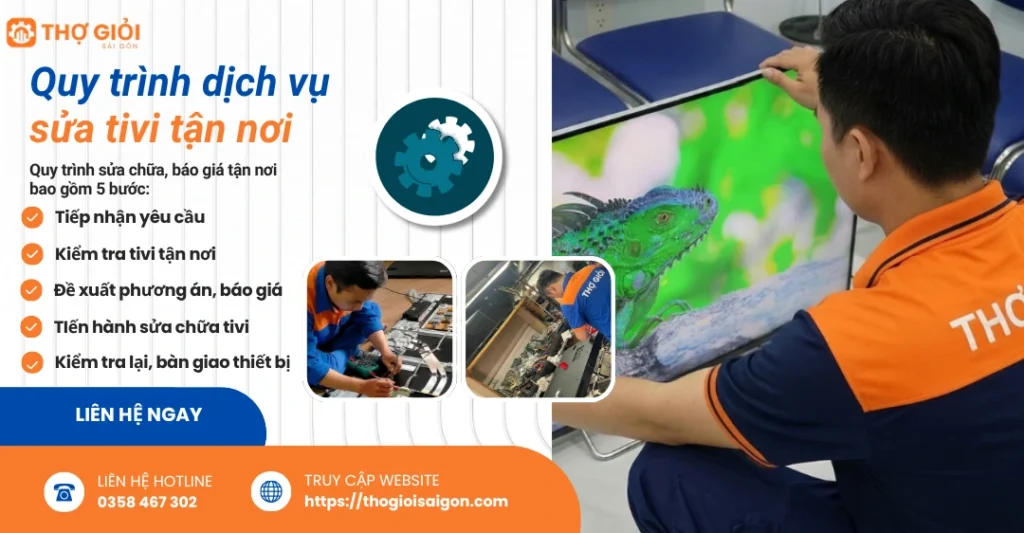 Quy trình sửa chữa tivi quận 1 tận nơi