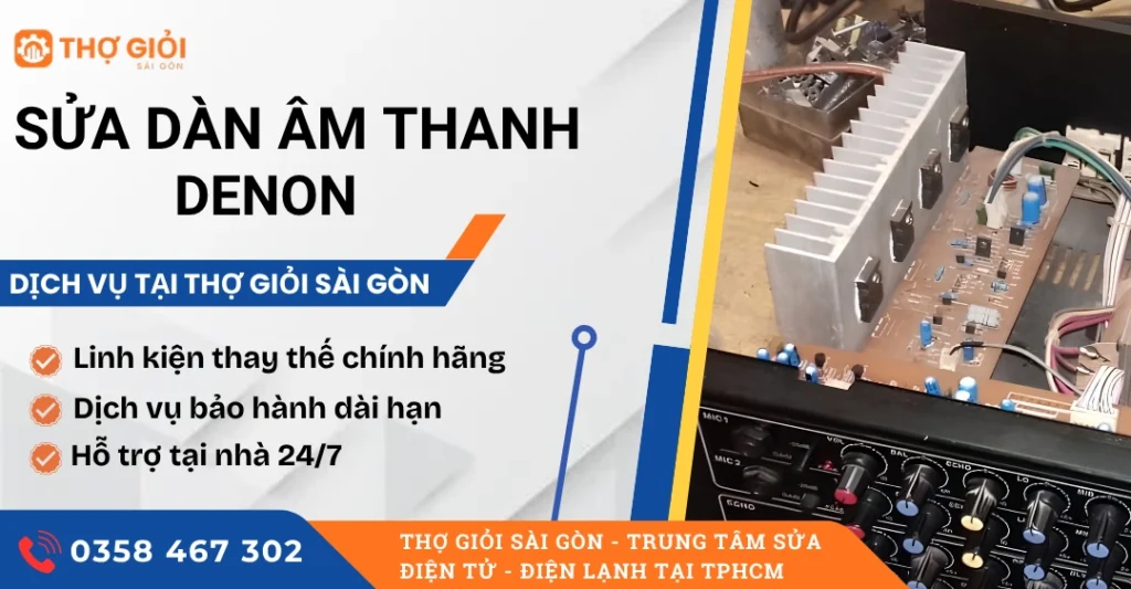 Sửa dàn âm thanh Denon