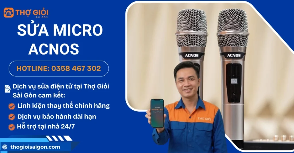 Sửa micro Acnos