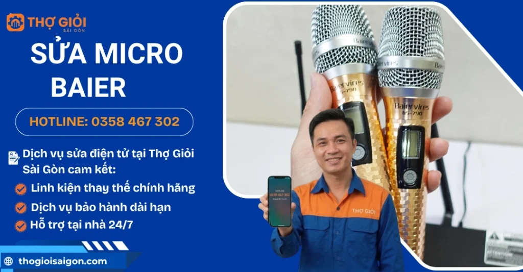 Sửa micro Baier