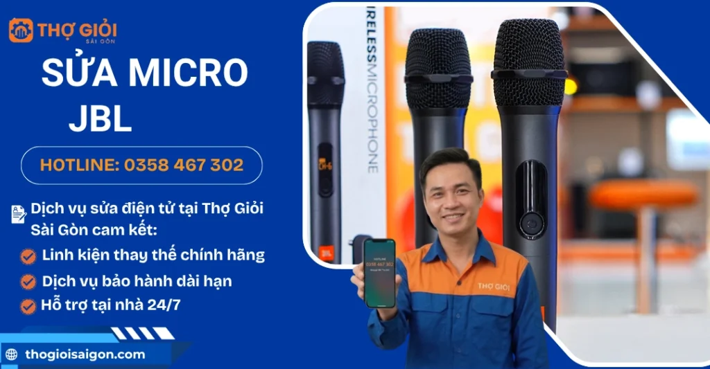 Sửa micro JBL