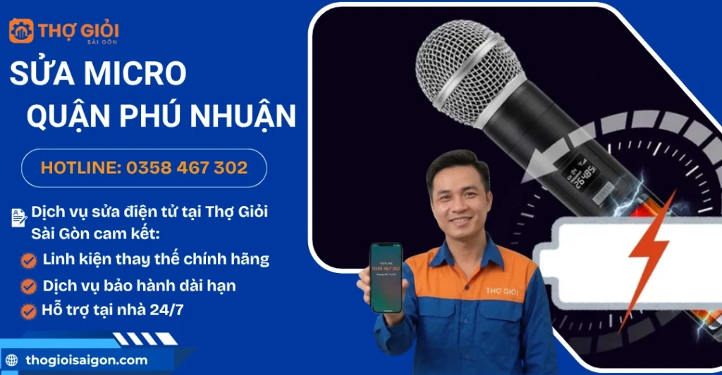 Sửa micro quận Phú Nhuận