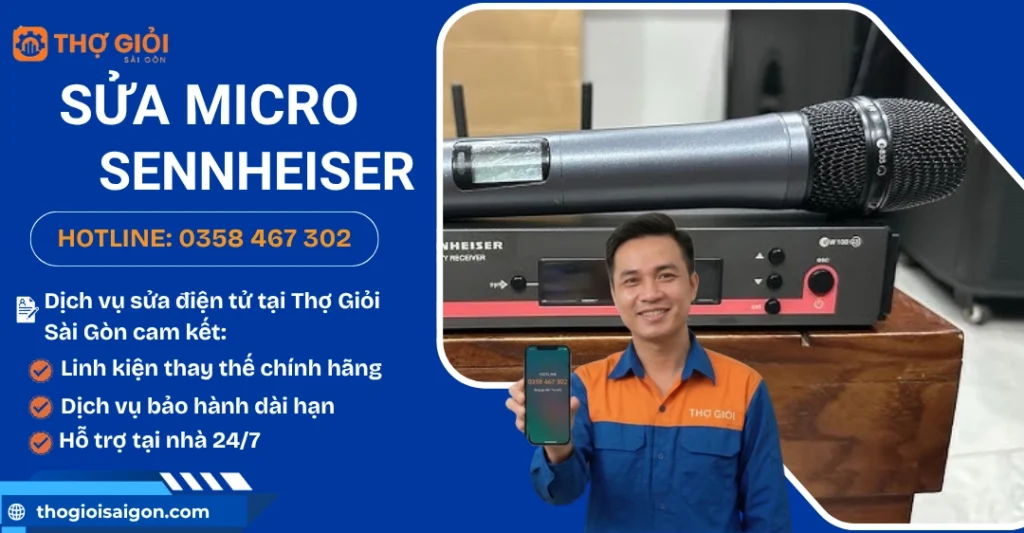 Sửa micro Sennheiser