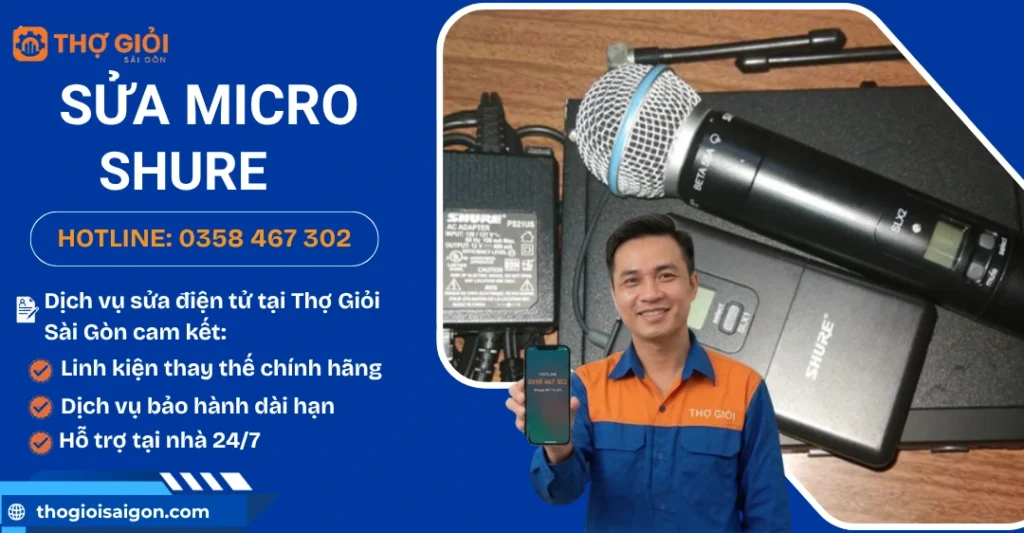 Sửa micro Shure