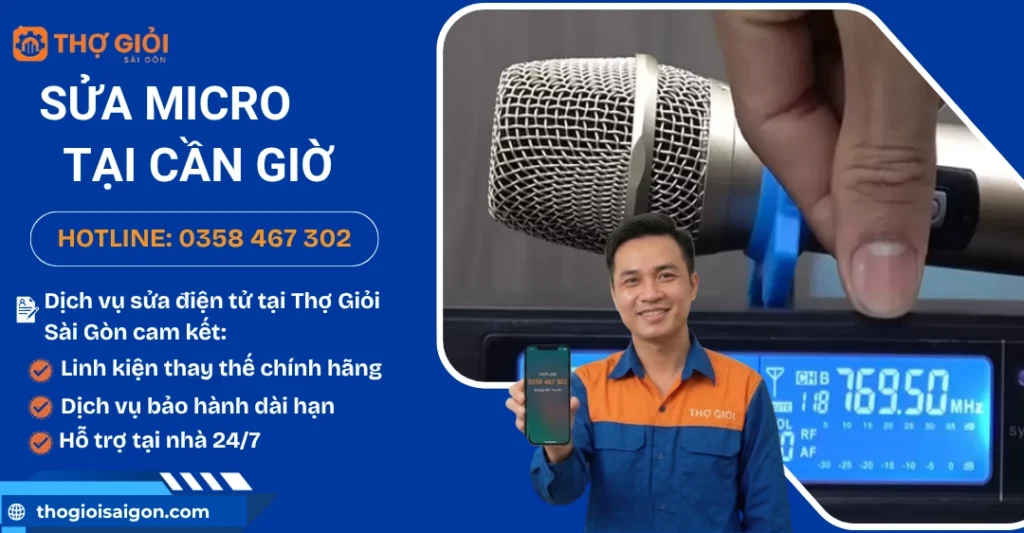 Sửa micro tại Cần Giờ