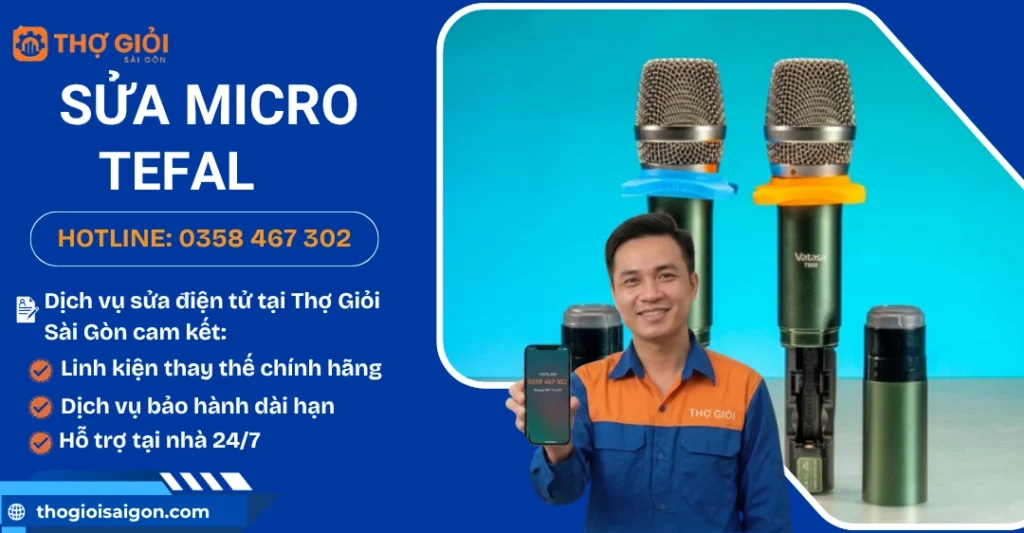 Sửa micro Tefal