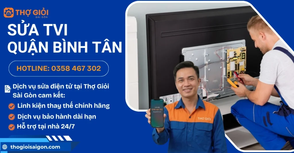 Sửa tivi quận Bình Tân