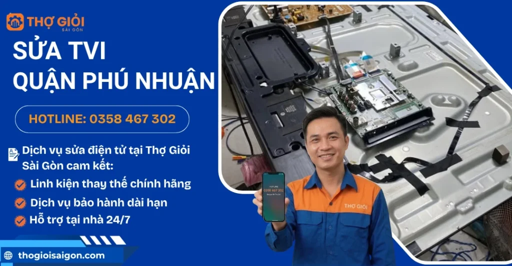 Sửa tivi quận Phú Nhuận - Trung tâm sửa chữa uy tín, giá rẻ Sửa tivi quận Phú Nhuận