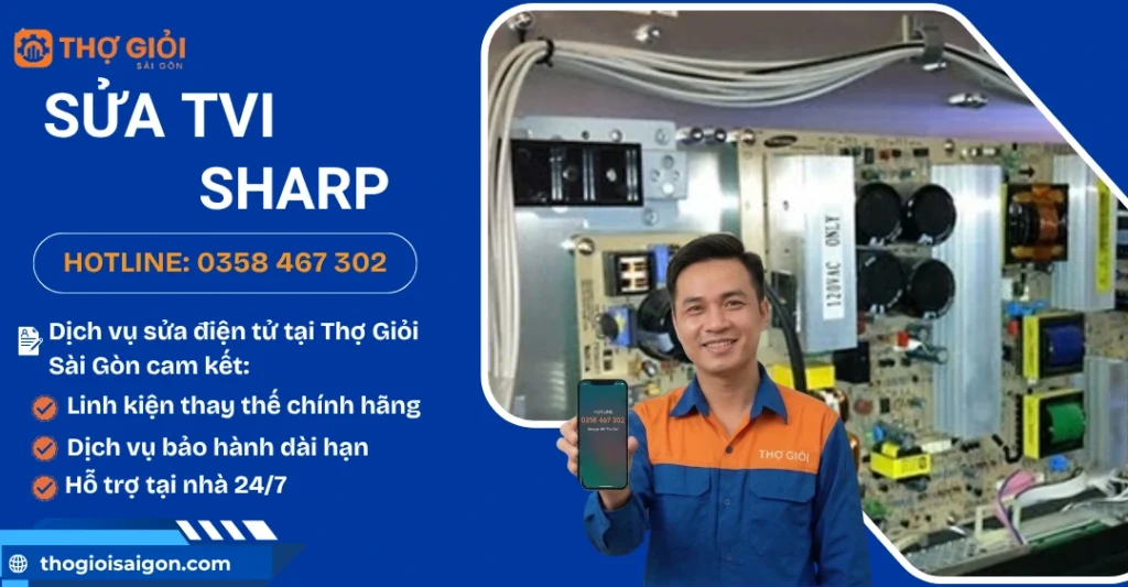 Sửa tivi Sharp tận nơi - Thợ sửa giỏi, hỗ trợ nhanh chóng Sửa tivi Sharp